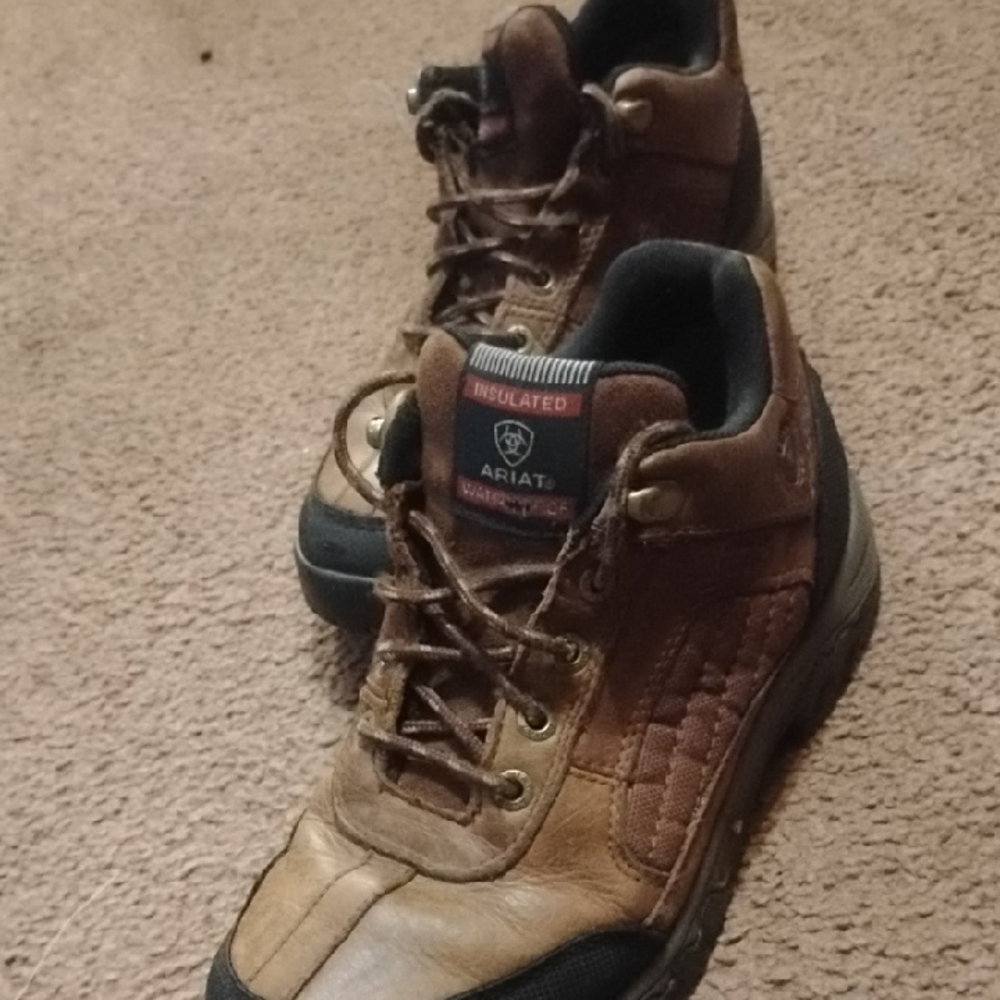 Ariat Men's Tan and Black Work Boots